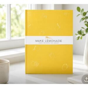 Lucky Feather Yellow Lemonade Notebook New,